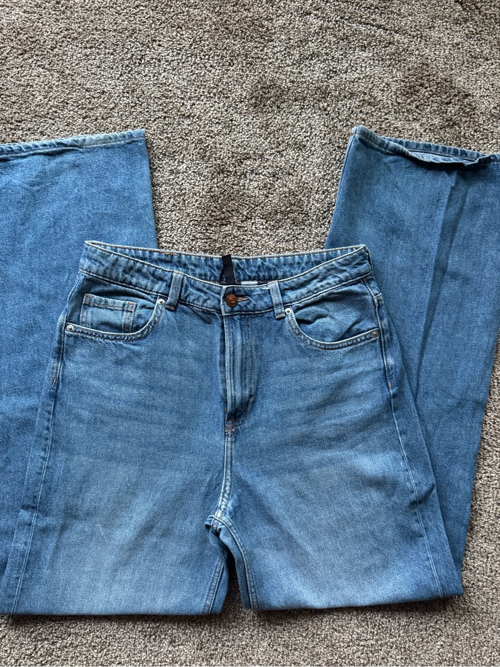 Classic High-Rise Women's Blue Jeans - H&M